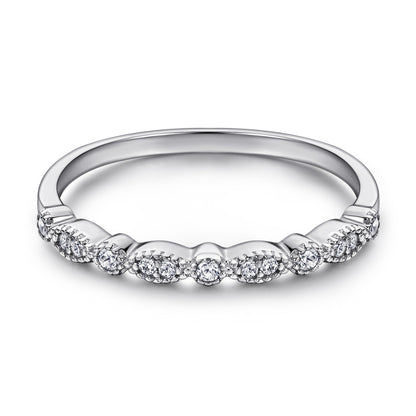 Sterling Silver Zircon Stackable Ring