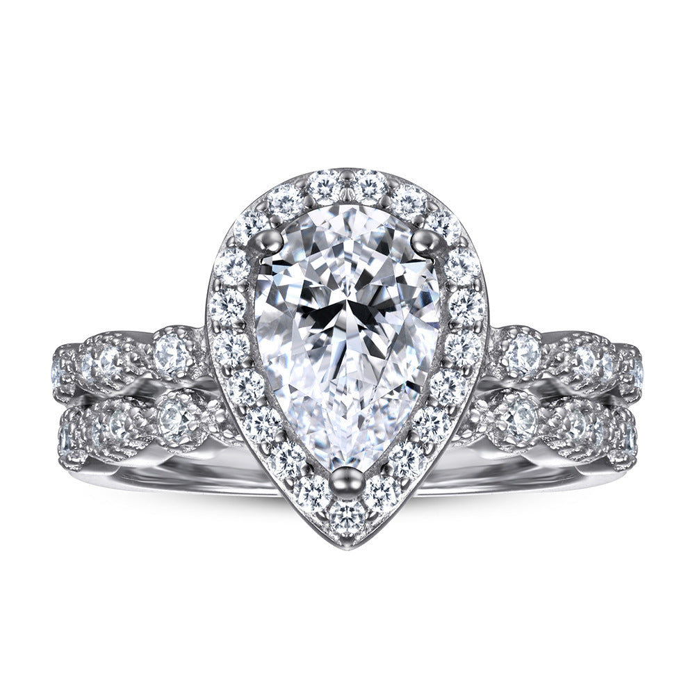 Sterling Silver Zircon Stackable Ring