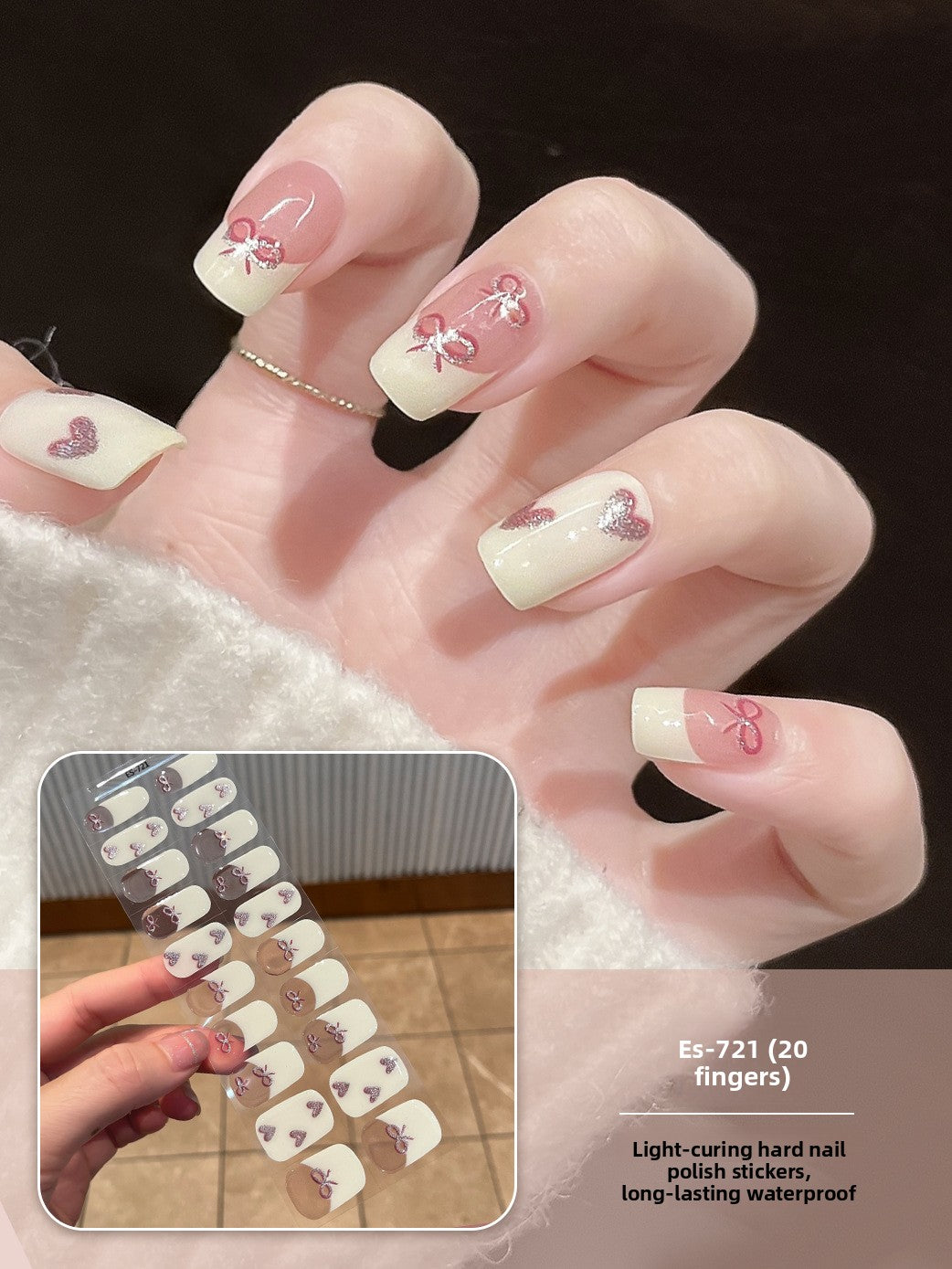 Stickers refer to nail stickers.