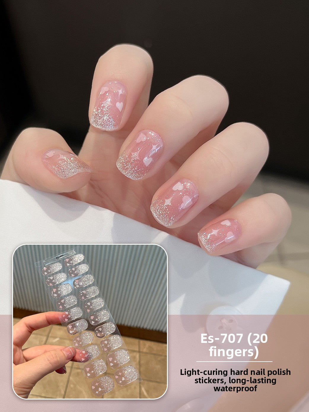 Stickers refer to nail stickers.