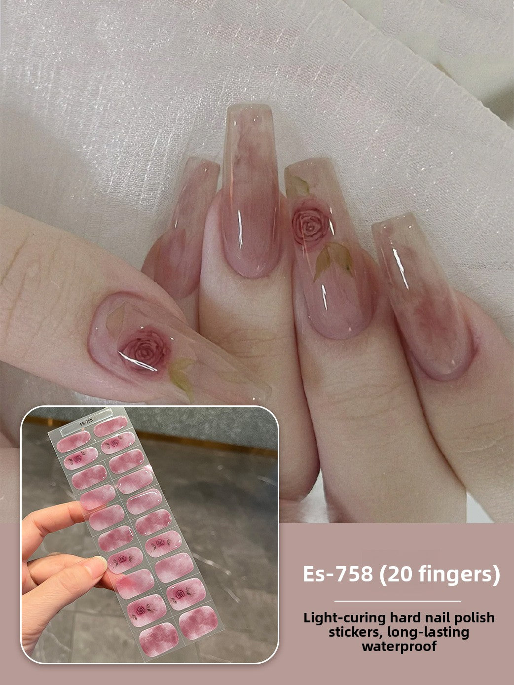 Stickers refer to nail stickers.