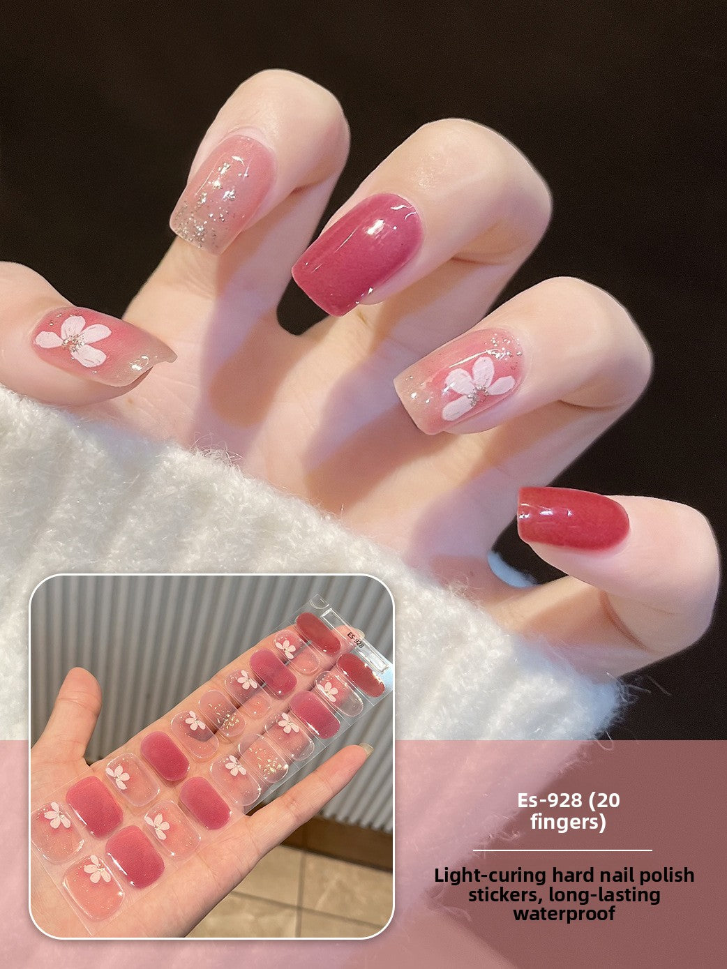 Stickers refer to nail stickers.