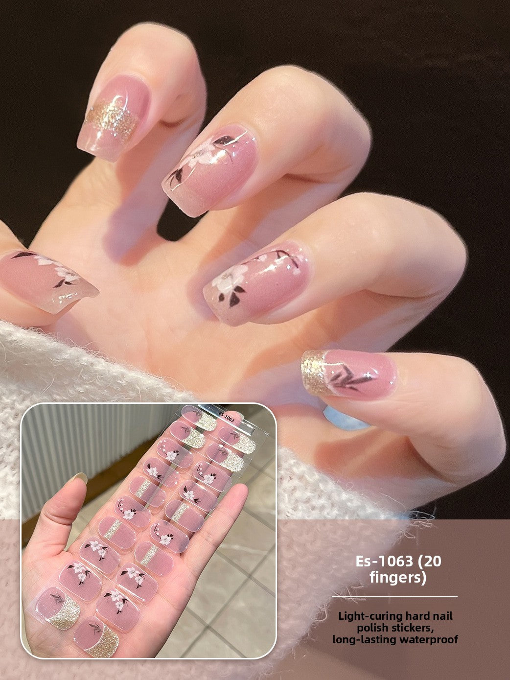 Stickers refer to nail stickers.