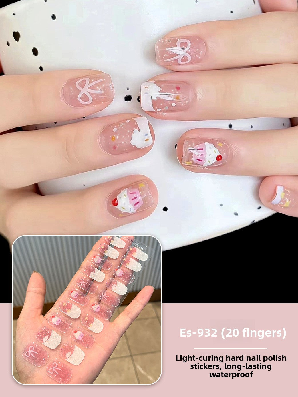 Stickers refer to nail stickers.