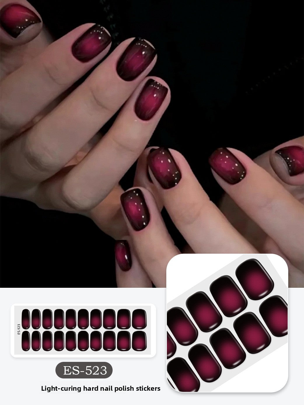 Stickers refer to nail stickers.
