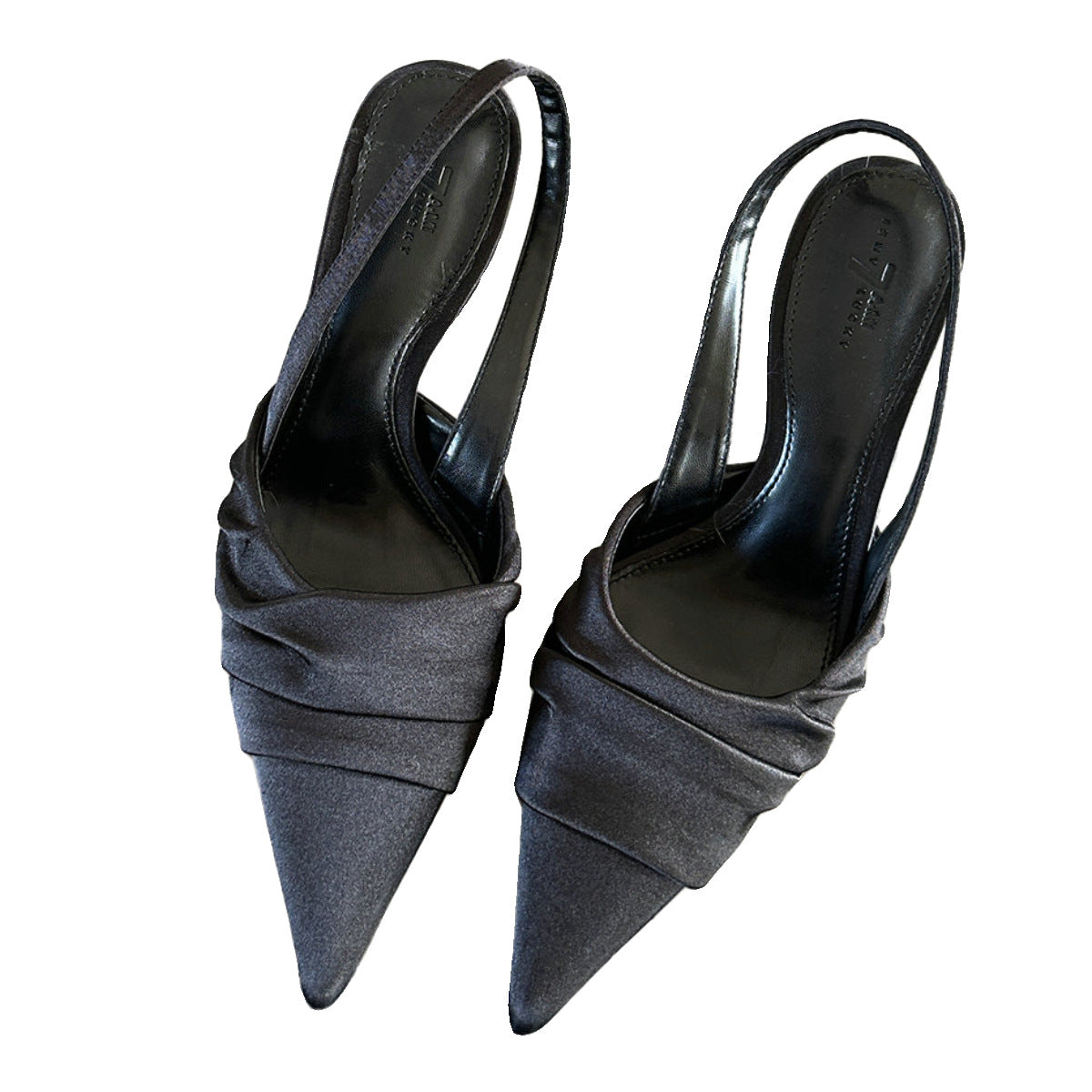 Stiletto-heel closed-toe sandals