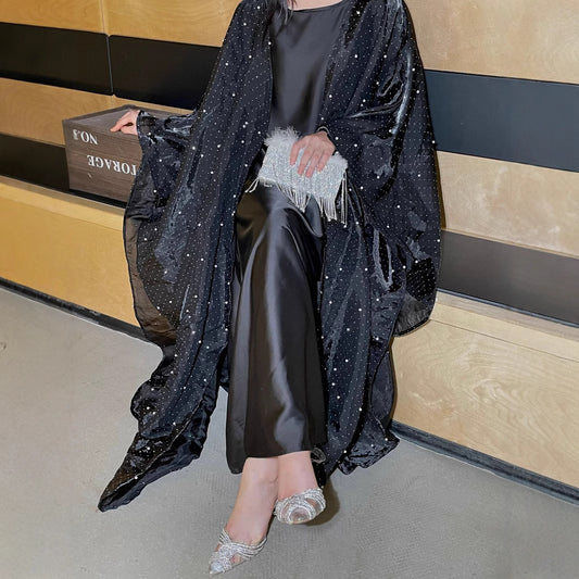 Stitched diamond bead robe