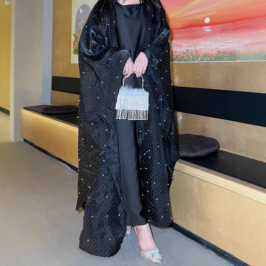 Stitched diamond bead robe