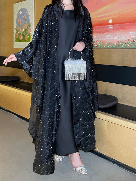 Stitched diamond bead robe