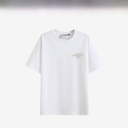 Stitched Diamond Wings Short Sleeve Shirt