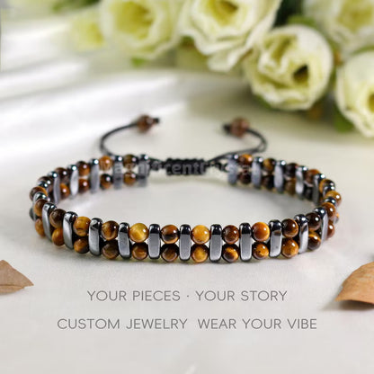 Stone bead bracelet