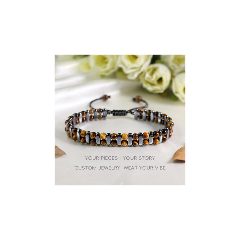 Stone bead bracelet