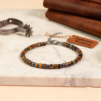 Stone bead bracelet