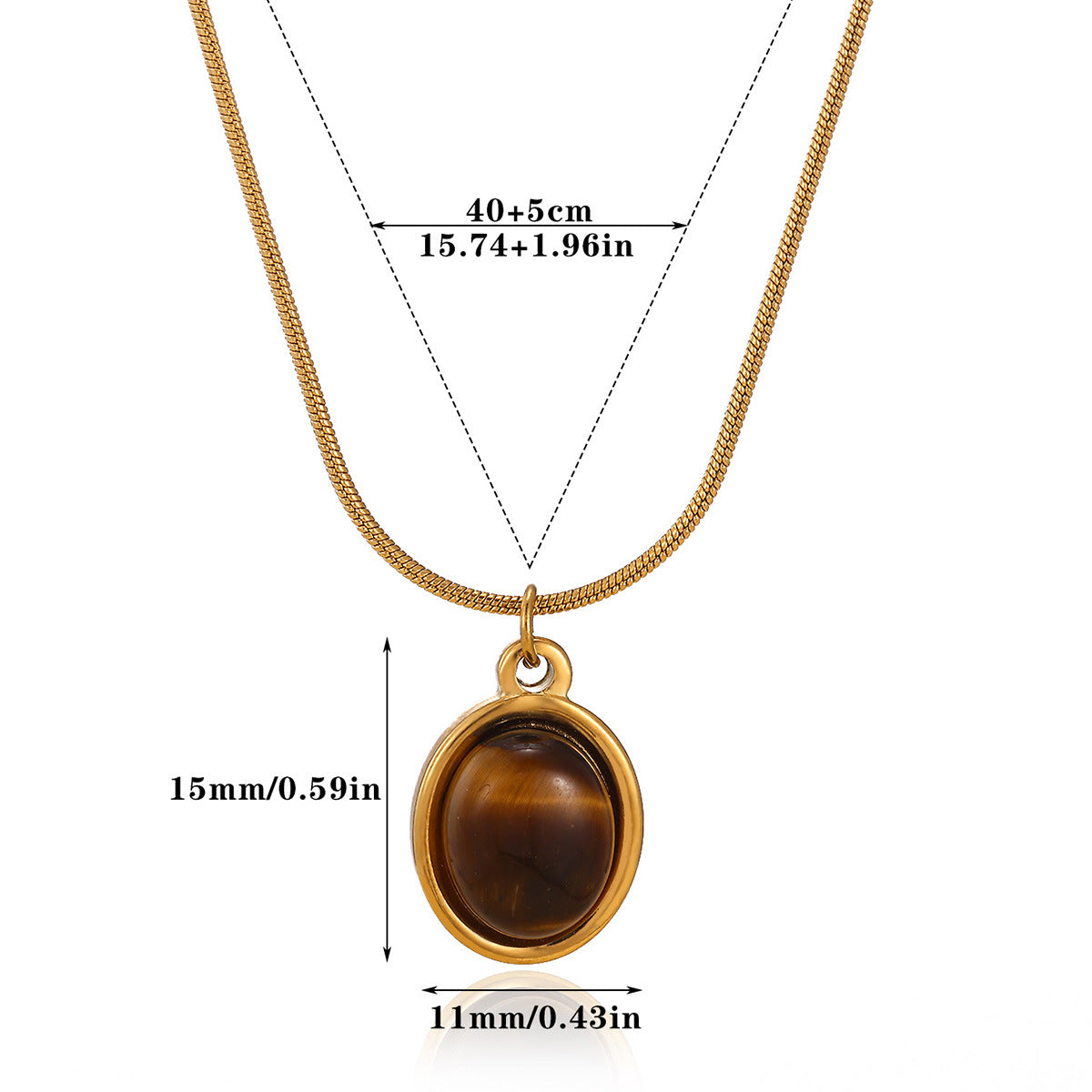 Stone Pendant Necklace