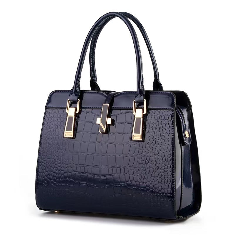 Stone-textured handbag for women