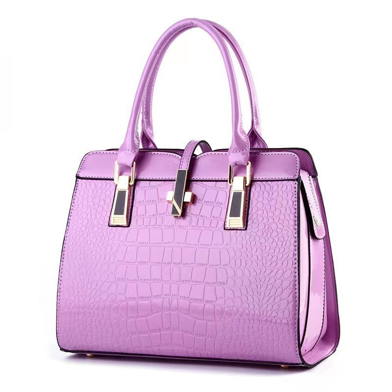 Stone-textured handbag for women