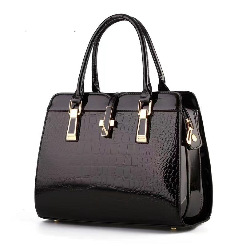 Stone-textured handbag for women