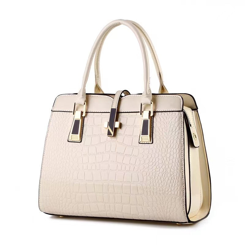 Stone-textured handbag for women