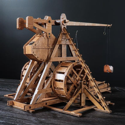 Stone-throwing machine assembly model