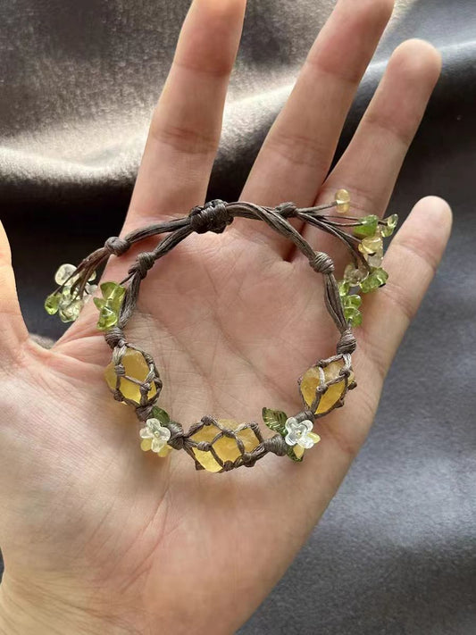 Stone-woven bracelet