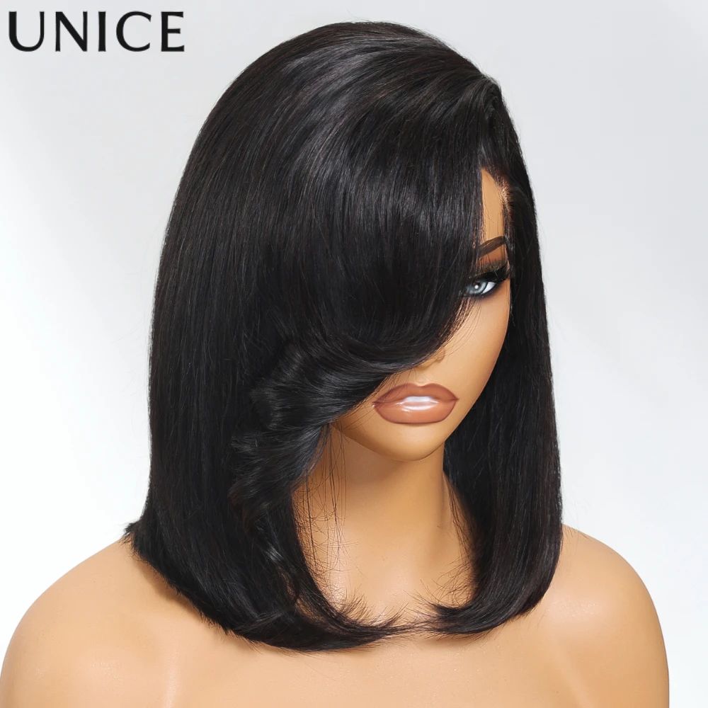 Straight Bob Wig with Lace Closure