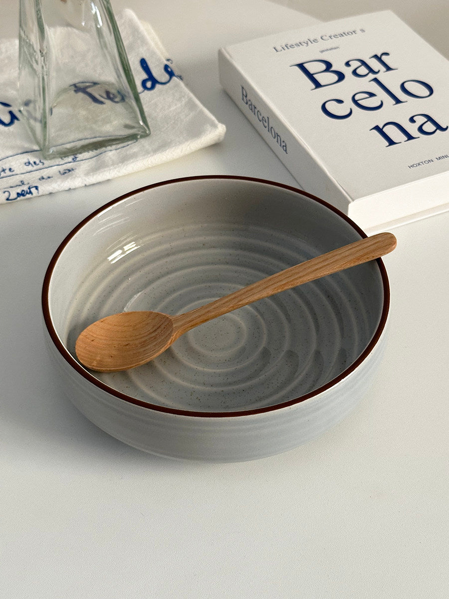 Straight Edge Ceramic Soup Bowl 700ml