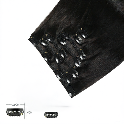 Straight Hair Extensions Set