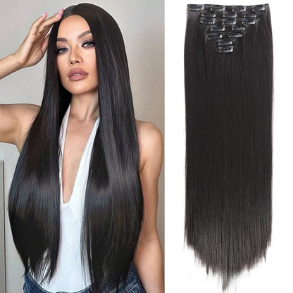 Straight Hair Extensions Set