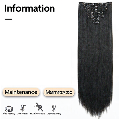 Straight Hair Extensions Set