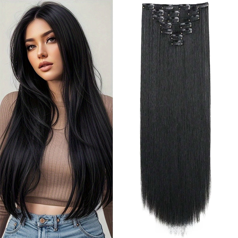Straight Hair Extensions Set