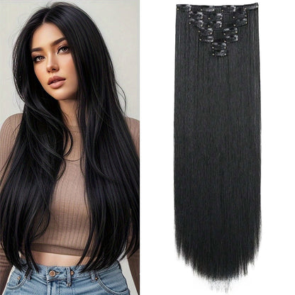 Straight Hair Extensions Set