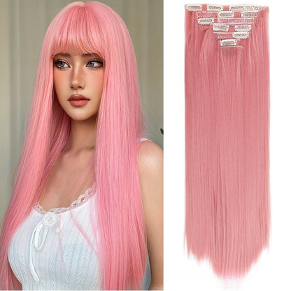 Straight Hair Extensions Set