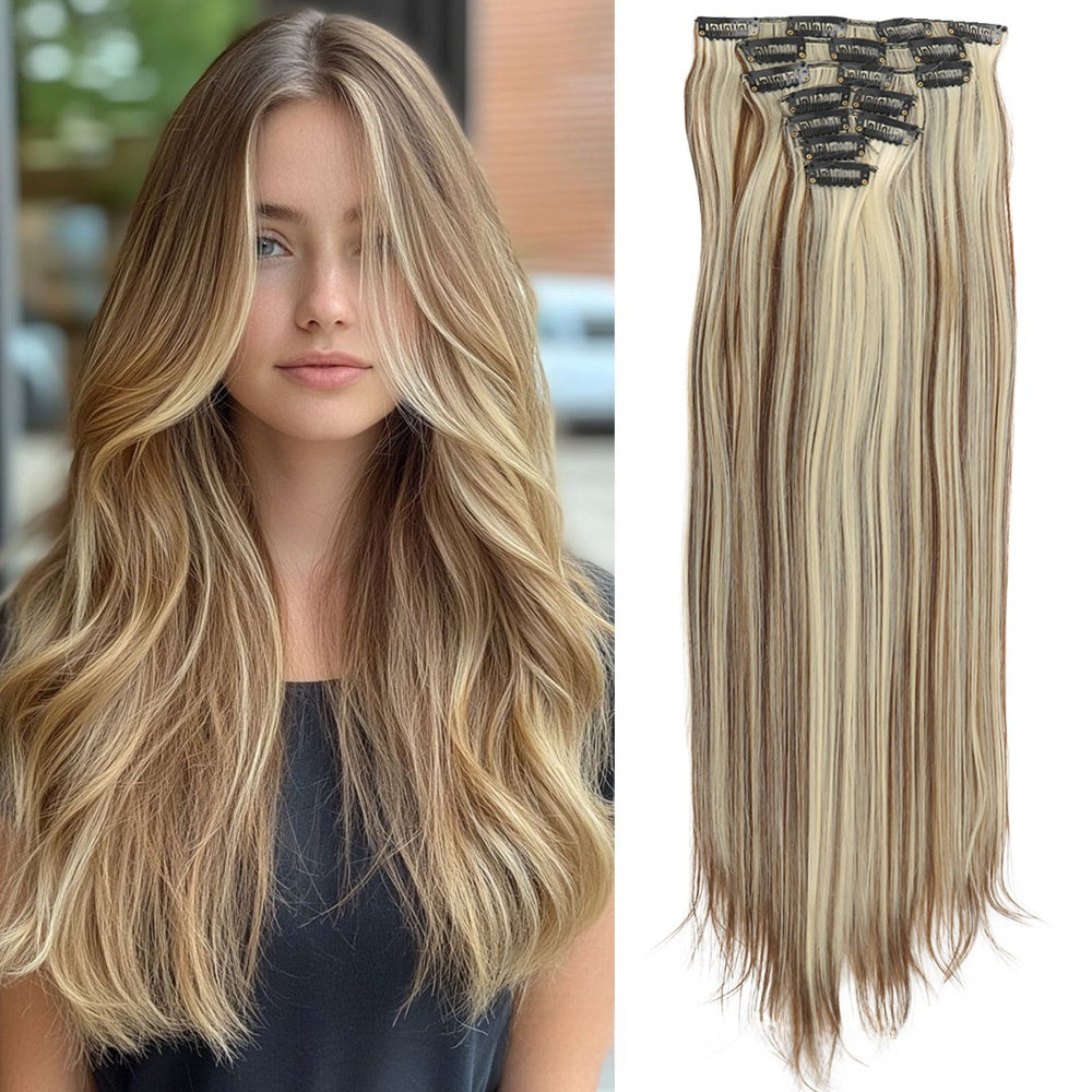 Straight Hair Extensions Set