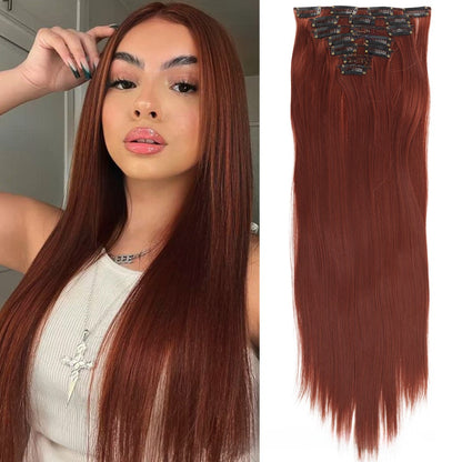 Straight Hair Extensions Set