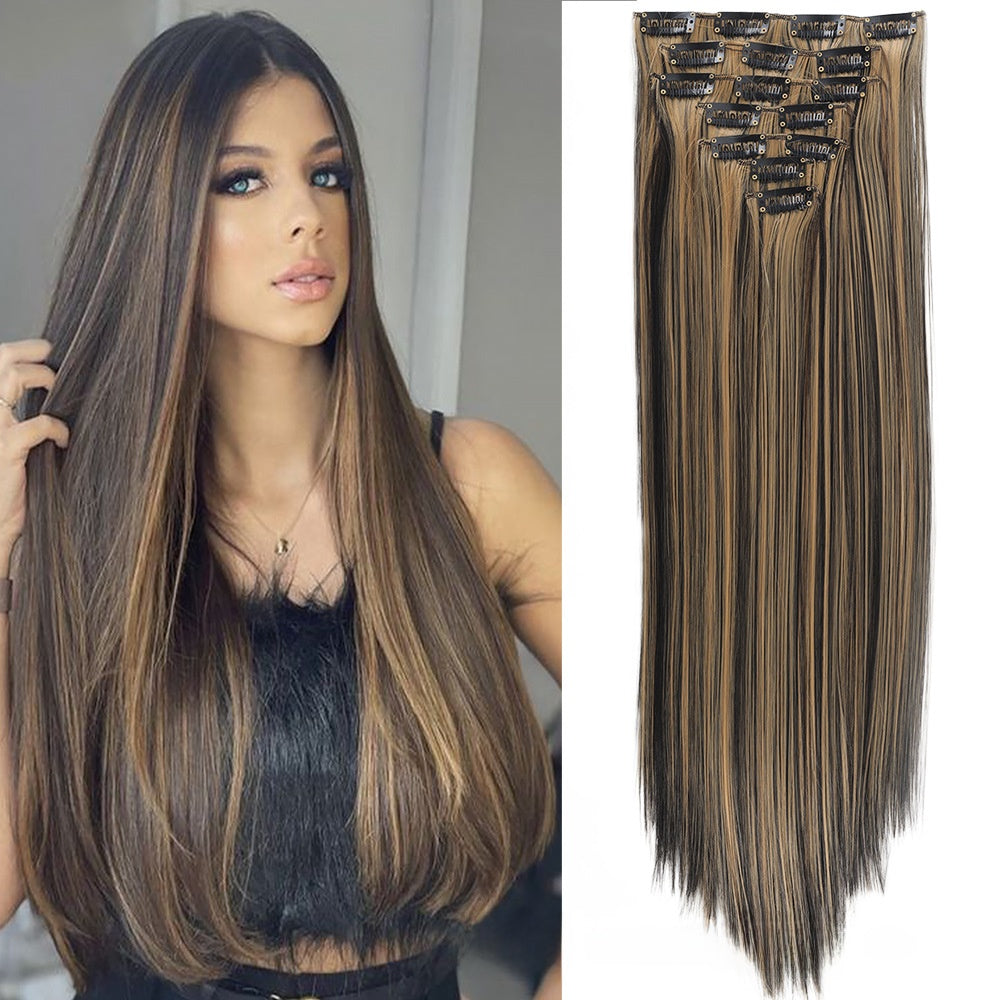 Straight Hair Extensions Set