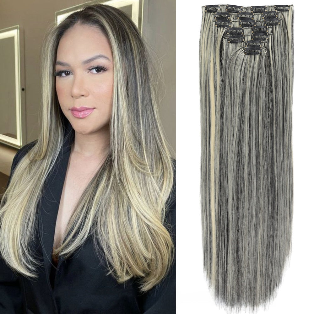Straight Hair Extensions Set