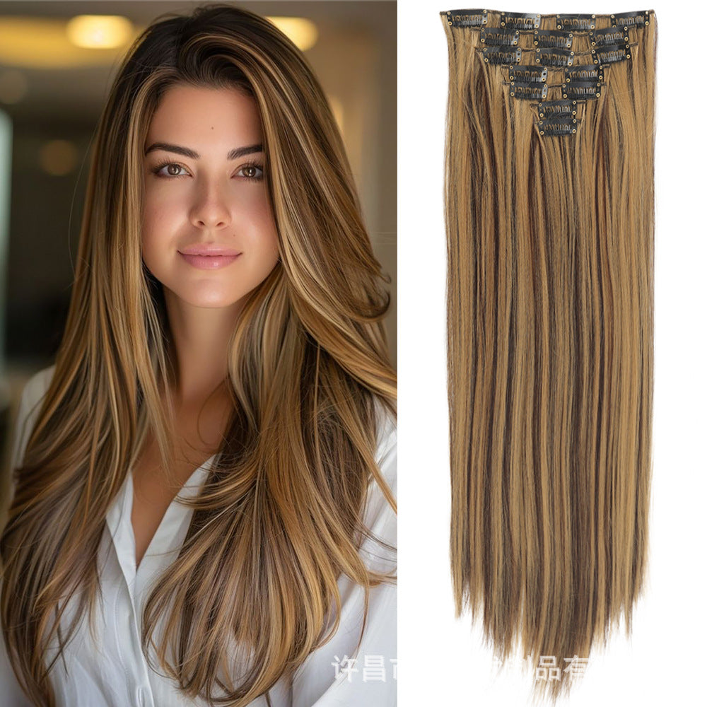 Straight Hair Extensions Set