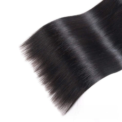 Straight Human Hair Wig Real Hair Bundles