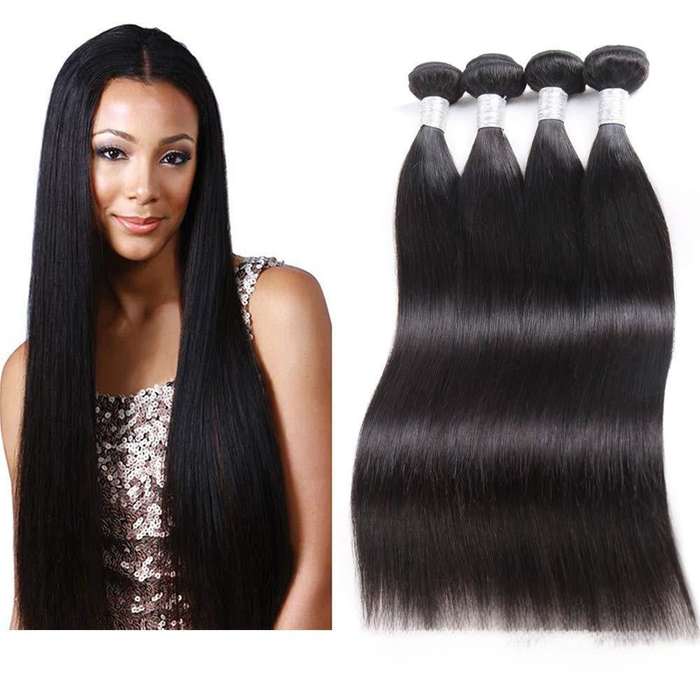 Straight Human Hair Wig Real Hair Bundles