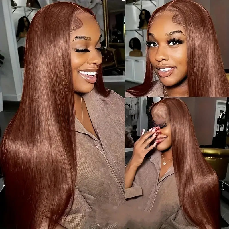 Straight Human Hair Wig with Front Lace