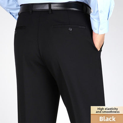 Straight-leg business pants