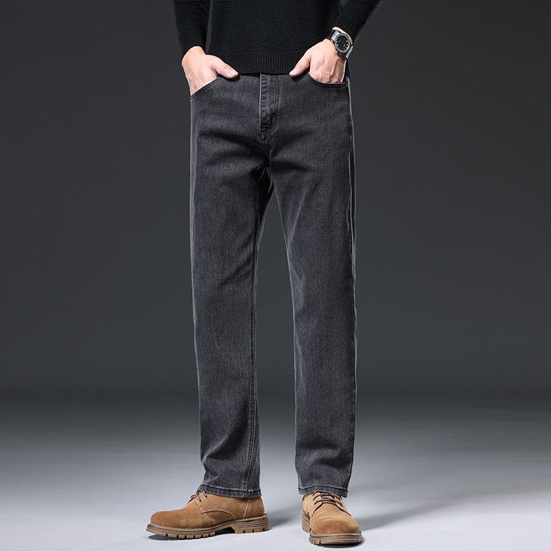 Straight Leg Denim Pants for Men