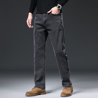 Straight Leg Denim Pants for Men