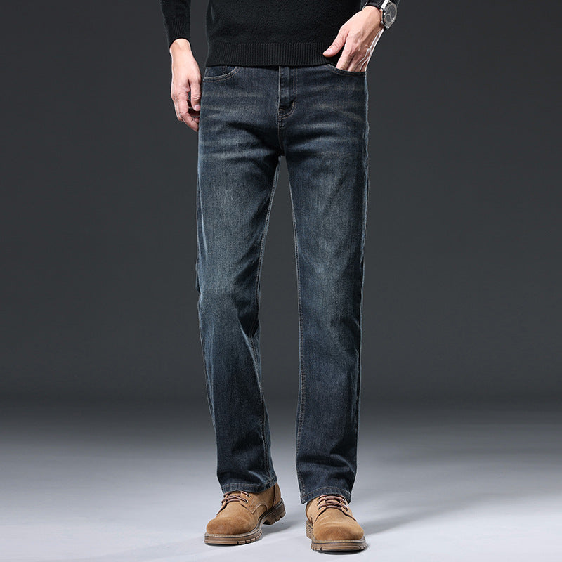 Straight Leg Denim Pants for Men