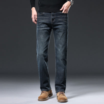 Straight Leg Denim Pants for Men