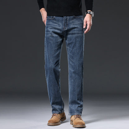 Straight Leg Denim Pants for Men
