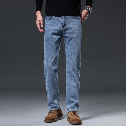 Straight Leg Denim Pants for Men