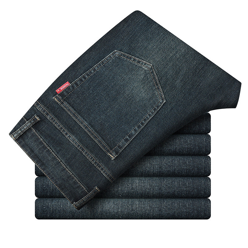 Straight Leg Denim Pants for Men