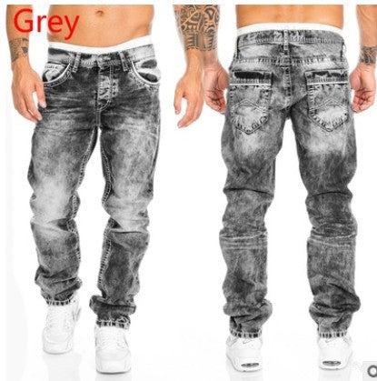 Straight Leg Denim Pants for Men