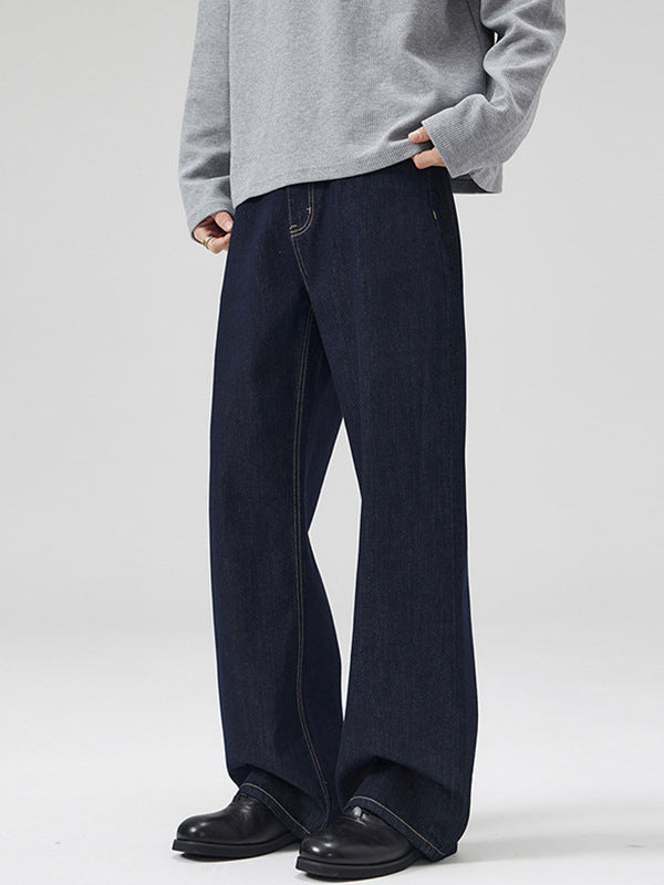 Straight Leg Denim Pants